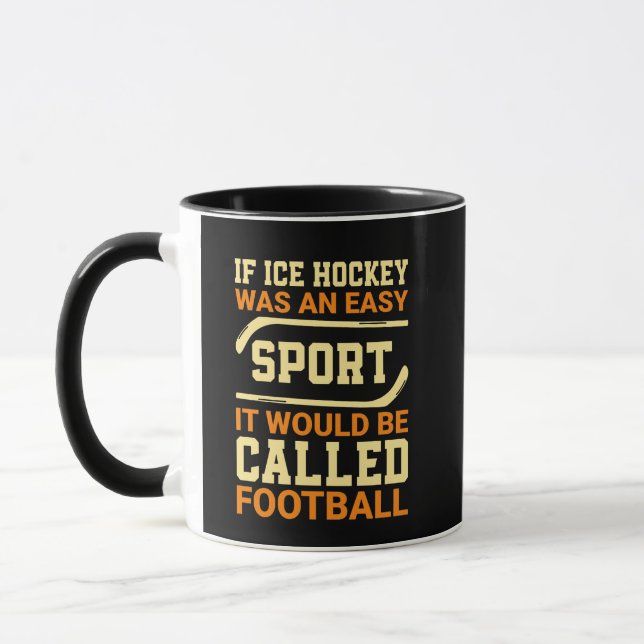 Hockey Versus Football Mug (Left)