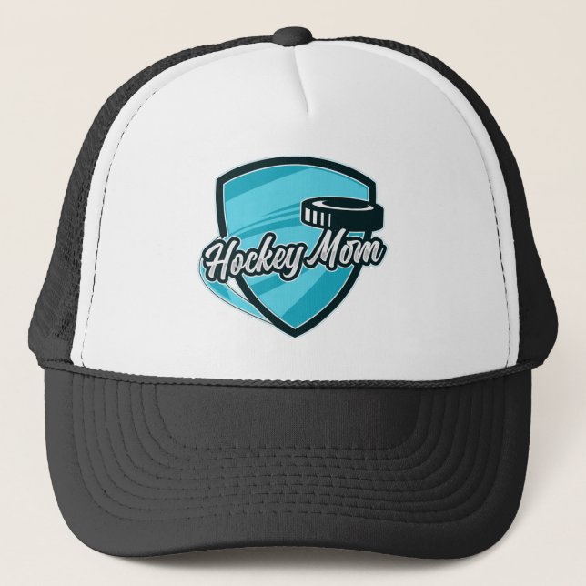 hockeymom trucker hat (Front)