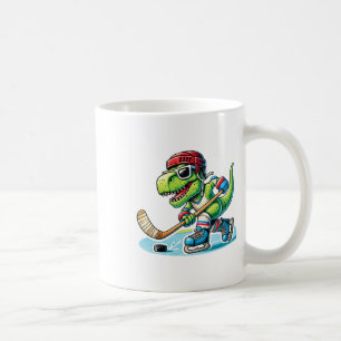 Hockeysaurus Dinosaur Ice Hockey Trex Kids Boys Ic Coffee Mug