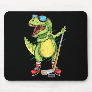 Hockeysaurus Dinosaur Ice Hockey Trex Kids Boys Ic Mouse Mat