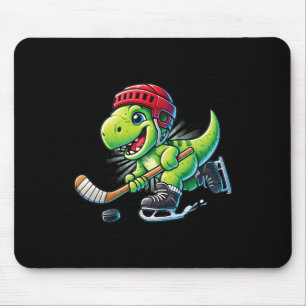 Hockeysaurus Dinosaur Ice Hockey Trex Kids Boys Ic Mouse Mat