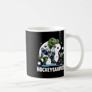 Hockeysaurus Funny Dinosaur Hockey Kids Hockey Boy Coffee Mug