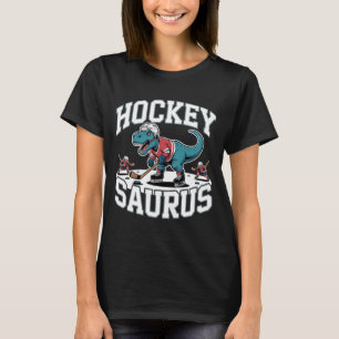 Hockeysaurus Ice Hockey Player Dinosaur T-Rex Dino T-Shirt
