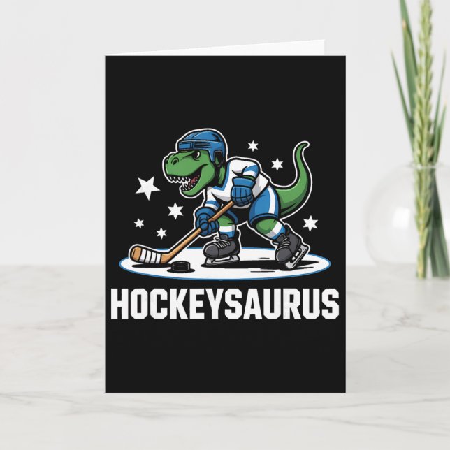 Hockeysaurus T-rex Hockey Dinosaur _1  Card (Front)