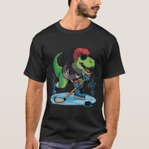 Hockeysaurus T-rex Hockey Dinosaur  T-Shirt