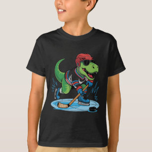 Hockeysaurus T-rex Hockey Dinosaur  T-Shirt