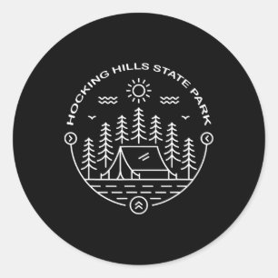 Hocking Hills State Park Logan Ohio Hiking Oh  Classic Round Sticker
