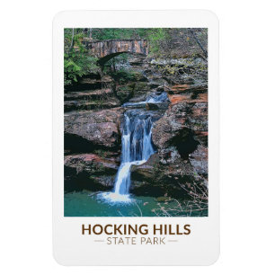 Hocking Hills State Park Ohio Art Magnet