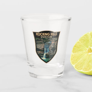Hocking Hills State Park Ohio Art  Shot Glass