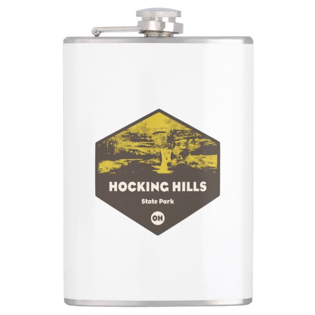 Hocking Hills State Park, Ohio Hip Flask (Front)