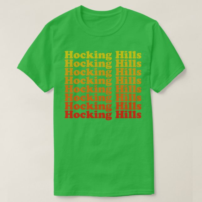 Hocking Hills State Park Ohio Retro T-Shirt (Design Front)