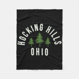 Hocking Hills State Park Ohio Souvenir Hiking Fleece Blanket