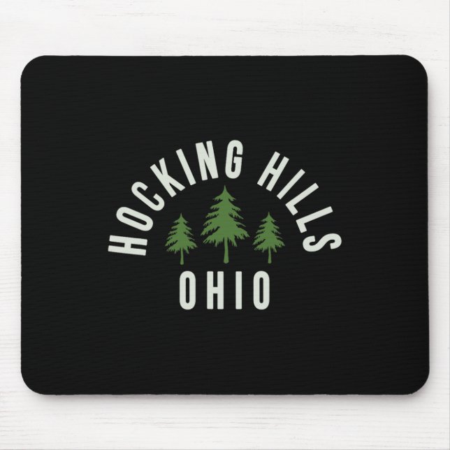 Hocking Hills State Park Ohio Souvenir Hiking  Mouse Mat (Front)