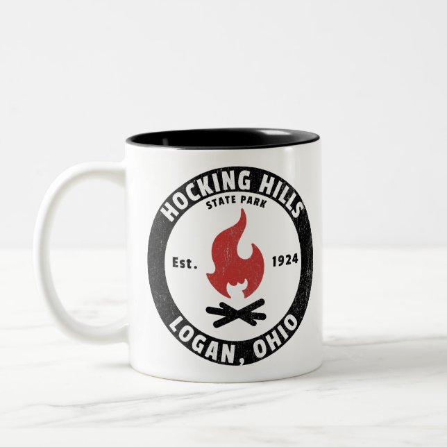 Hocking Hills State Park Two-Tone Coffee Mug (Left)