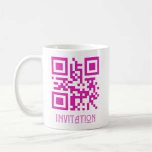 HOCO Invitation, QR Code encoded message.b Coffee Mug