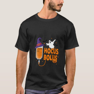 Hocus Bolus Funny Halloween Nurse Witch Spooky Sea T-Shirt
