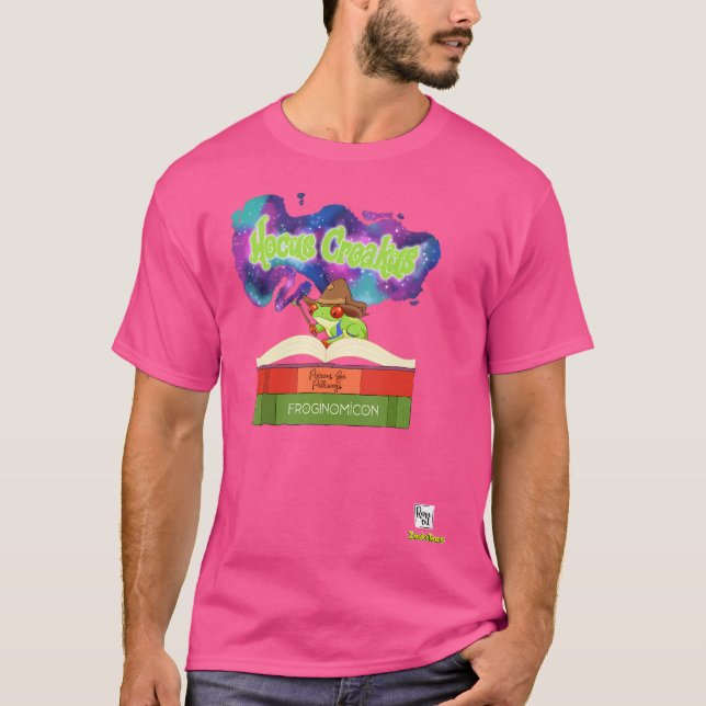 Hocus Croakus A Magical Witch Tree Frog T-Shirt (Front)