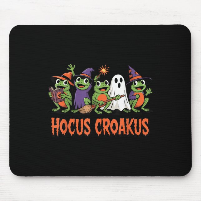 Hocus Croakus Frog Halloween Magic Spell Funny Wit Mouse Mat (Front)