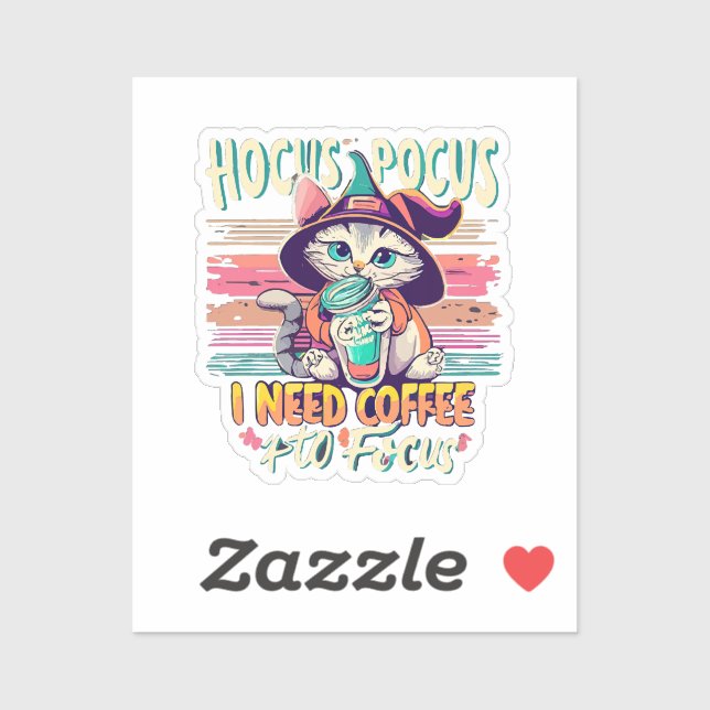Hocus Focus - I need coffee to focus (Sheet)