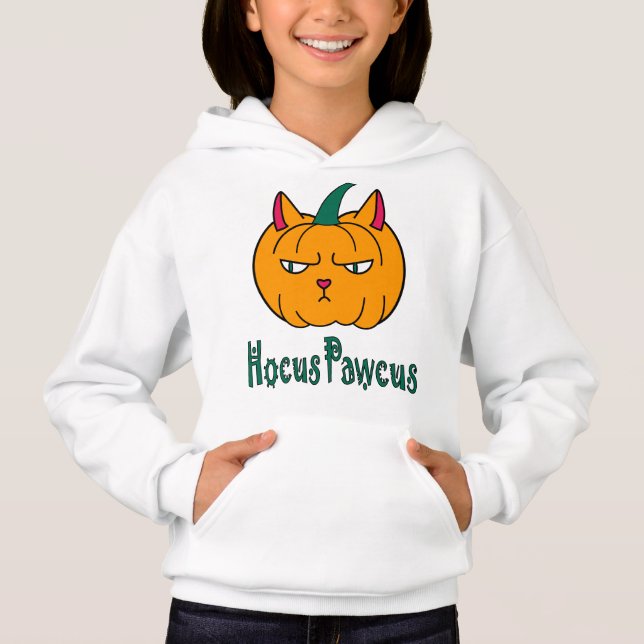 Hocus pawcus Halloween pumpkin ginger cat magic (Front)