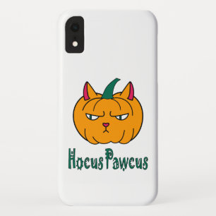 Hocus pawcus Halloween pumpkin ginger cat magic iPhone XR Case