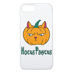 Hocus pawcus Halloween pumpkin ginger cat magic iPhone 8/7 Case