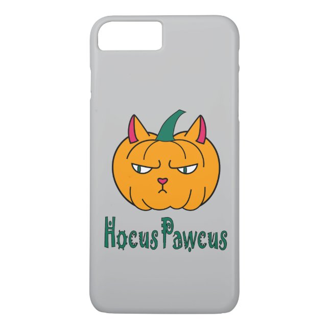 Hocus pawcus Halloween pumpkin ginger cat magic Case-Mate iPhone Case (Back)