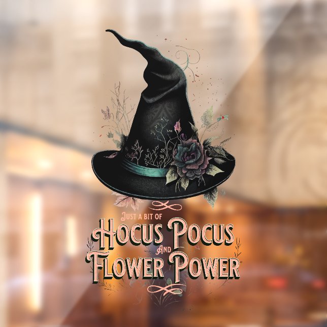 Hocus Pocus and Flower Power Witchy Window Cling (Sheet 2)