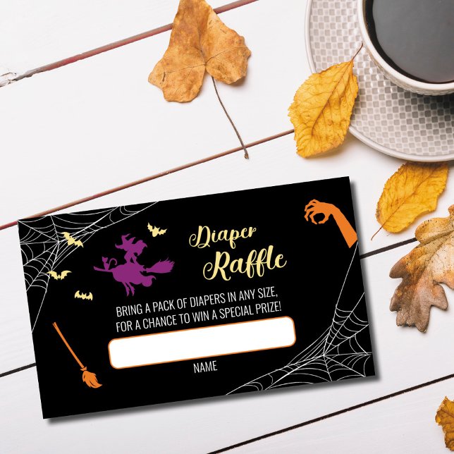 Hocus Pocus Baby Shower Diaper Raffle Card (Creator Uploaded)