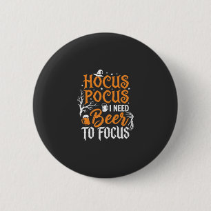 Hocus Pocus Beer Halloween Design_1 6 Cm Round Badge