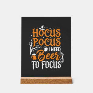 Hocus Pocus Beer Halloween Design_1 Acrylic Sign