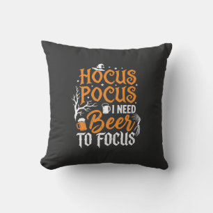 Hocus Pocus Beer Halloween Design_1 Cushion