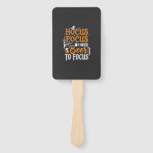 Hocus Pocus Beer Halloween Design_1 Hand Fan