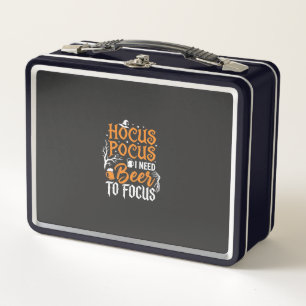 Hocus Pocus Beer Halloween Design_1 Metal Lunch Box