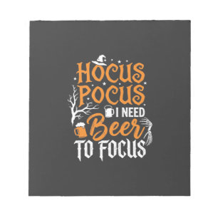 Hocus Pocus Beer Halloween Design_1 Notepad