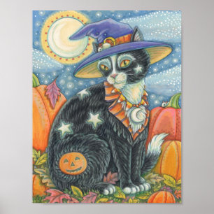 HOCUS POCUS BLACK CAT, MOUSE HALLOWEEN POSTER