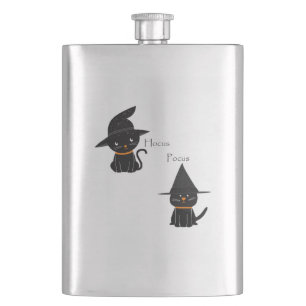 Hocus Pocus Black Cats Hip Flask