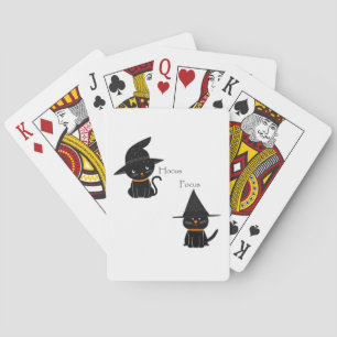 Hocus Pocus Black Cats Playing Cards