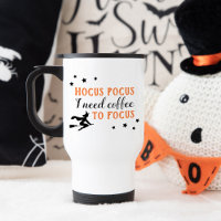 Hocus Pocus Coffee To Focus Orange Halloween