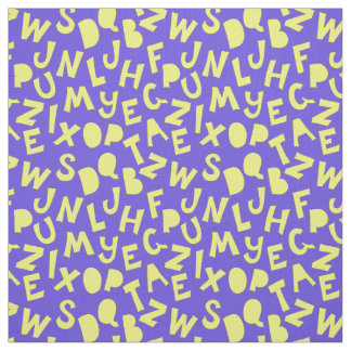 Hocus Pocus funny font with cutouts Fabric