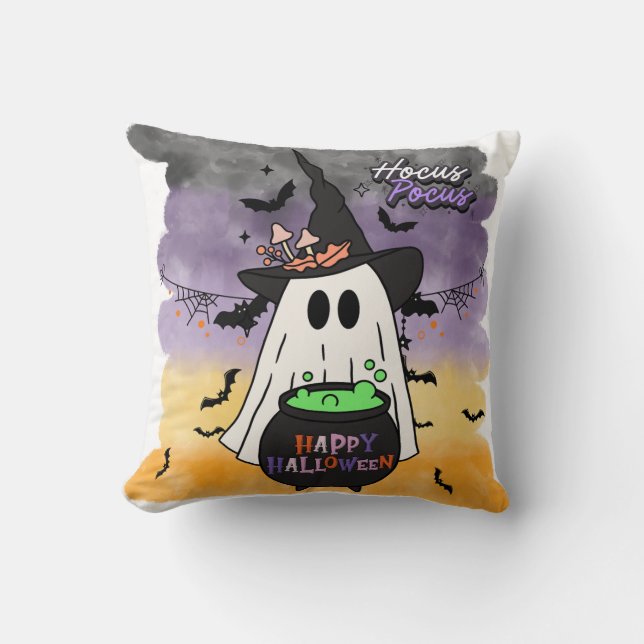 Hocus Pocus Ghost Cushion (Front)