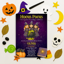 Hocus Pocus Halloween Birthday Party Invitation