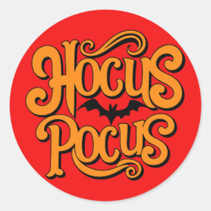 Hocus Pocus Halloween Classic Round Sticker