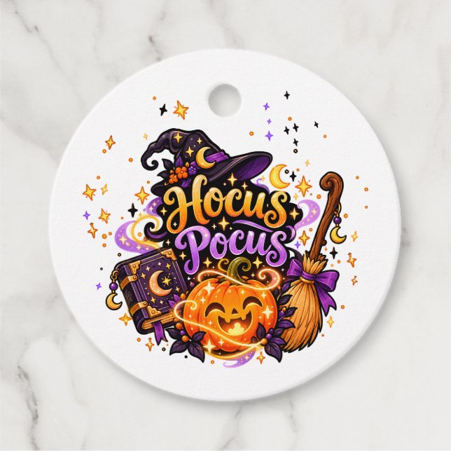 Hocus Pocus Halloween Gift Tag (Front)