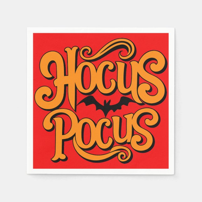 Hocus Pocus Halloween Napkin (Front)