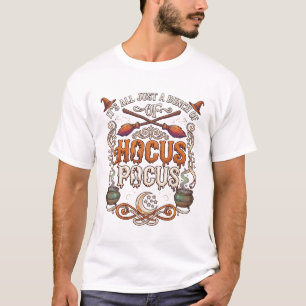 Hocus Pocus Halloween Witch Broom Cauldron_1 T-Shirt