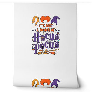 Hocus Pocus Halloween Witches Cauldron Broom Cat M Wallpaper