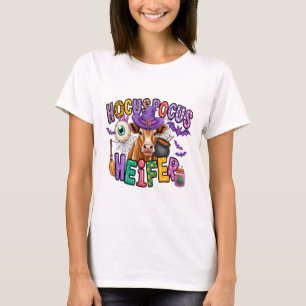 Hocus Pocus Heifer Halloween Cow T-Shirt