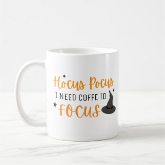 Hocus Pocus I Need Coffee To Focus Halloween Mug