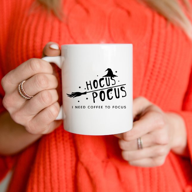 Hocus Pocus I Need Coffee To Focus Halloween Mug (Creator Uploaded)